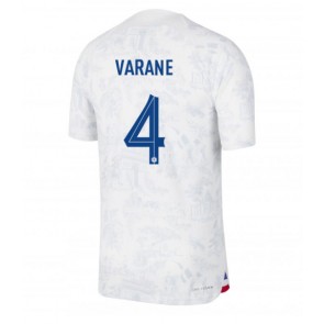 Frankrike Raphael Varane #4 Bortedrakt VM 2022 Kortermet